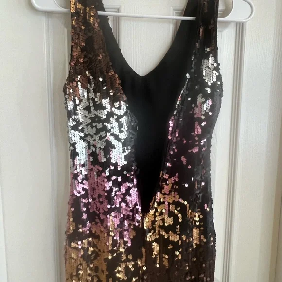 Sequins MONACO dress size 4/6 S - Picture 3 of 10